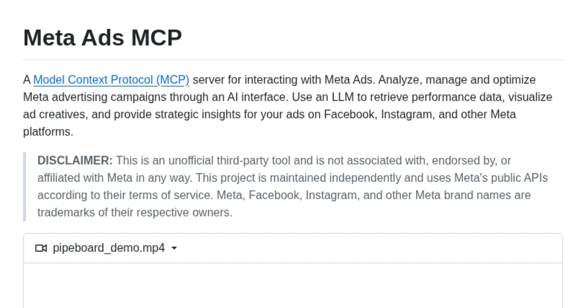Meta Ads MCP