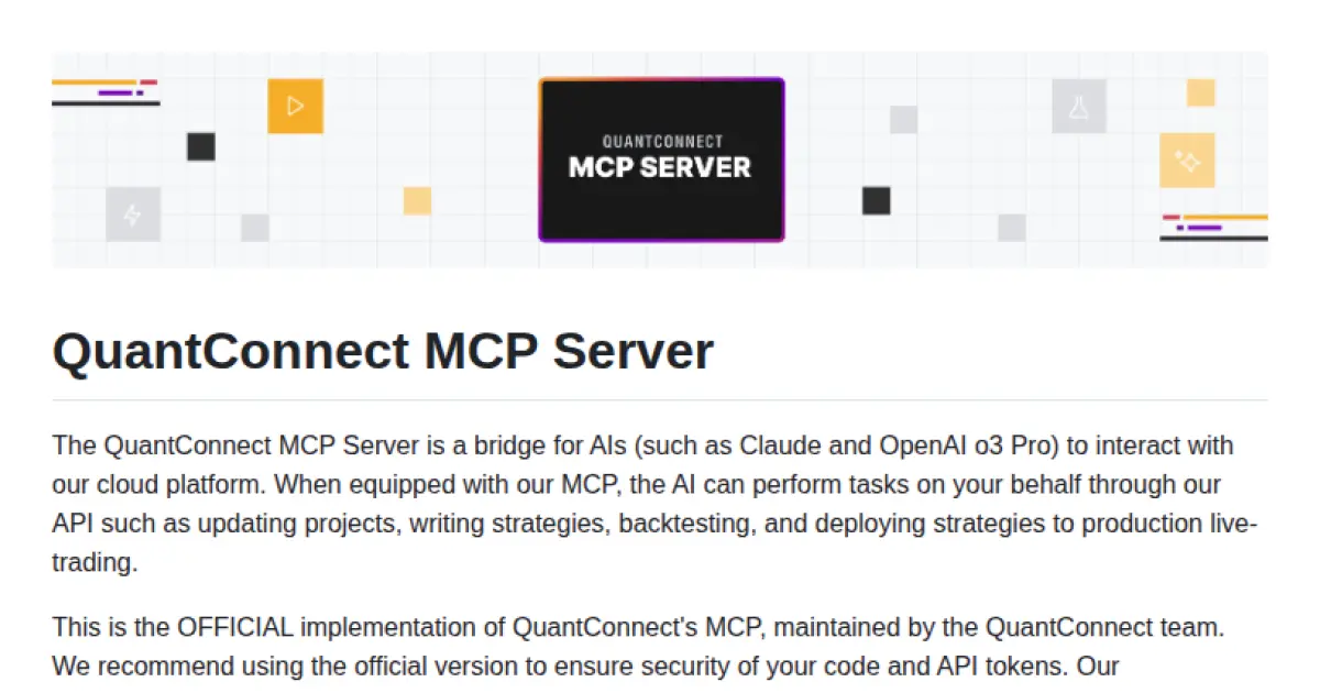 QuantConnect MCP Server