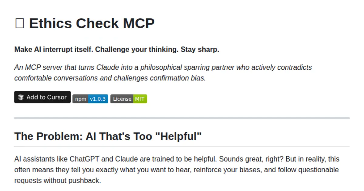 Ethics Check MCP
