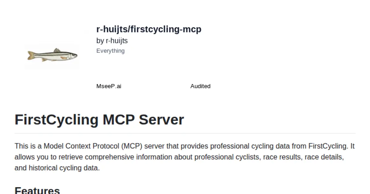 FirstCycling MCP Server