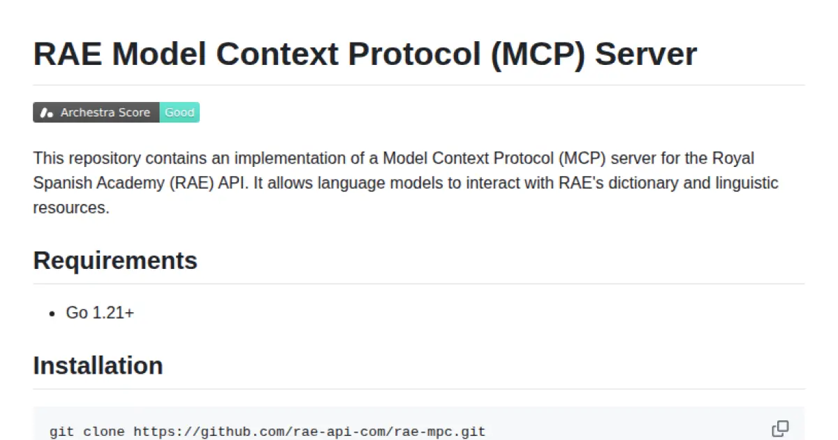 RAE Model Context Protocol (MCP) Server