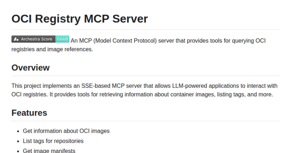 OCI Registry MCP Server