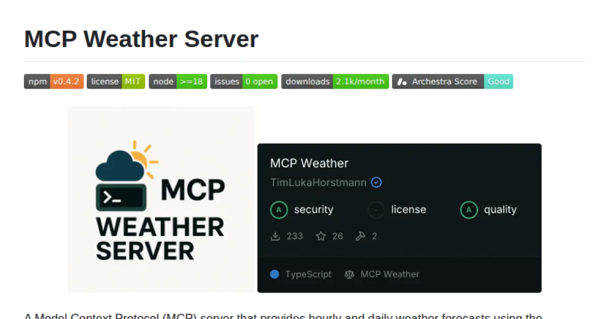 MCP Weather Server