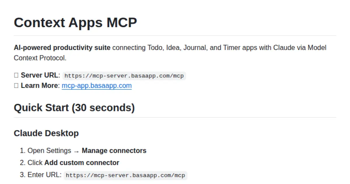 Context Apps MCP