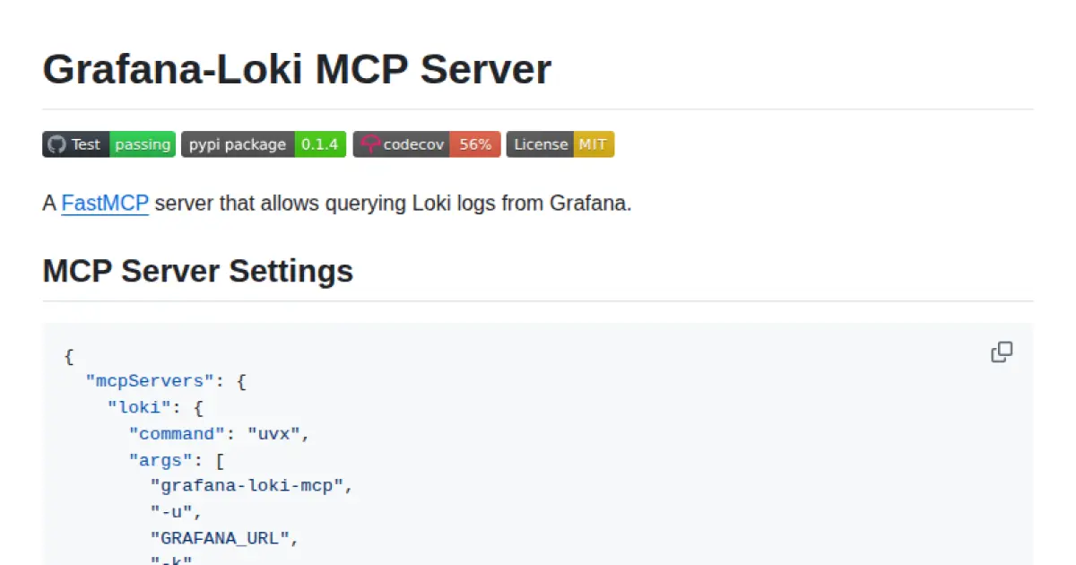 Grafana-Loki MCP Server