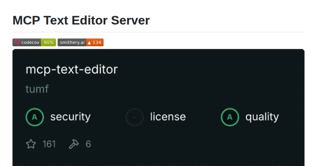 MCP Text Editor Server