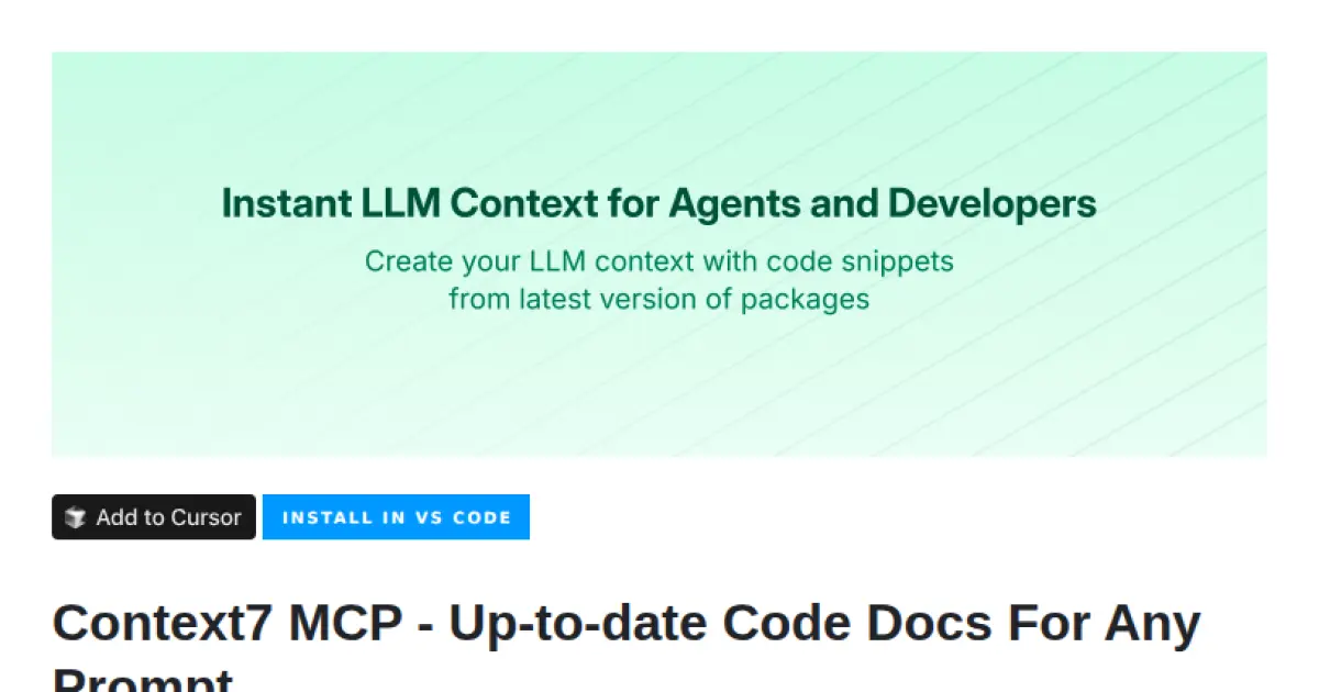 Context7 MCP