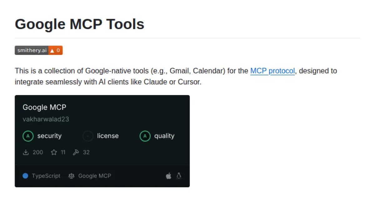 Google MCP Tools