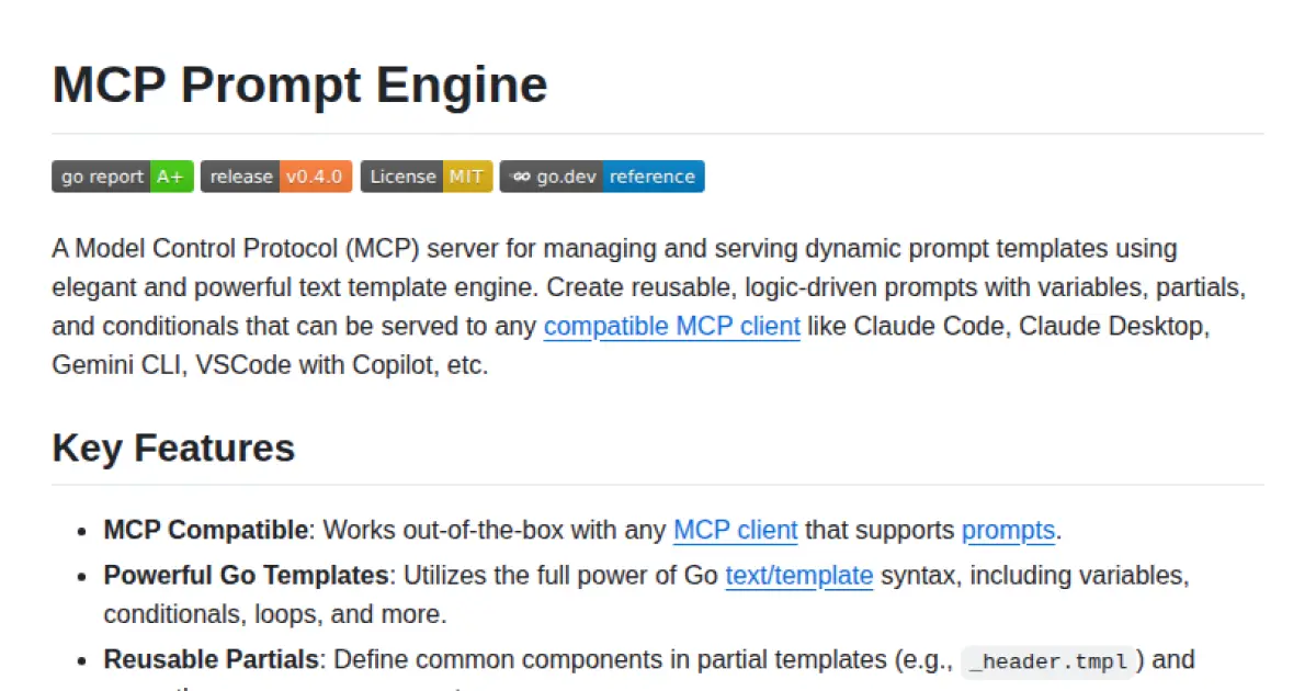 MCP Prompt Engine