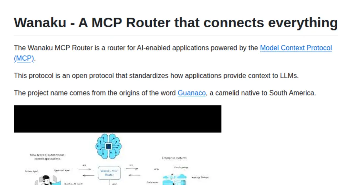 Wanaku MCP Router