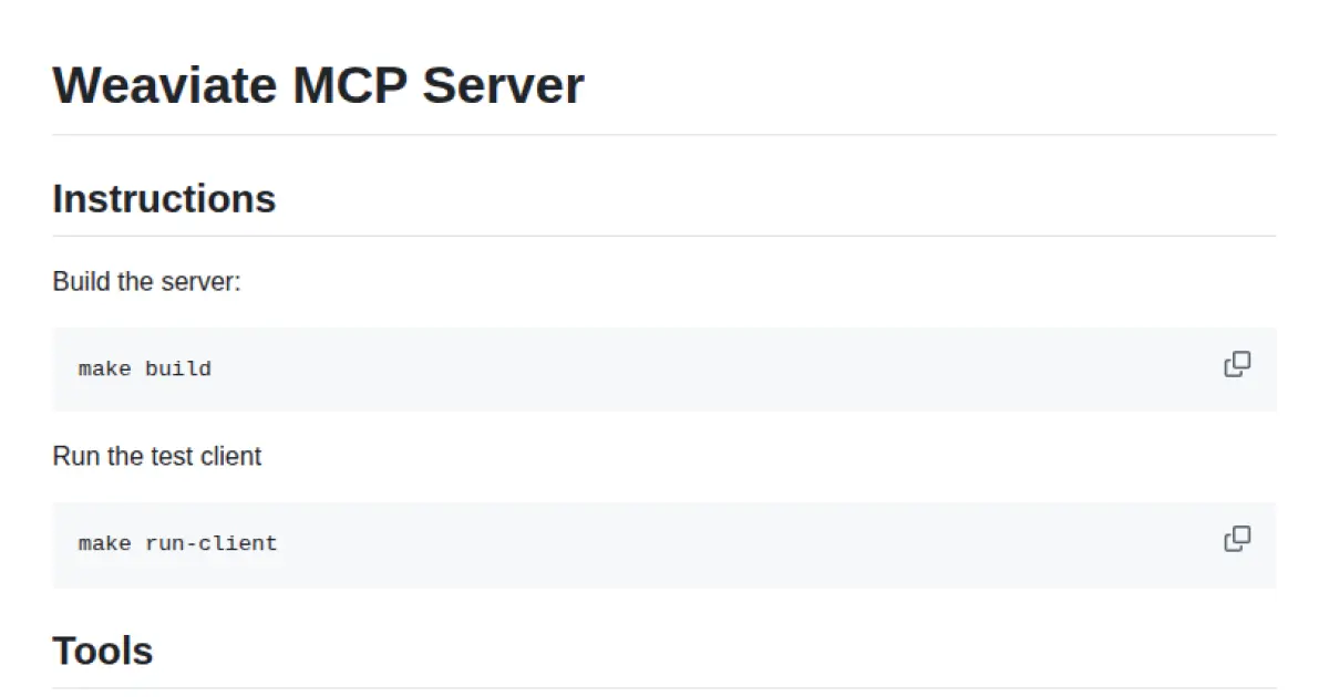 Weaviate MCP Server