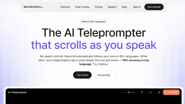 Sayscroll