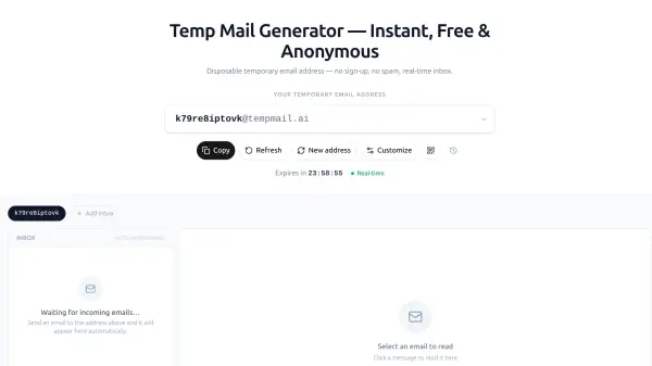 Temp Mail AI