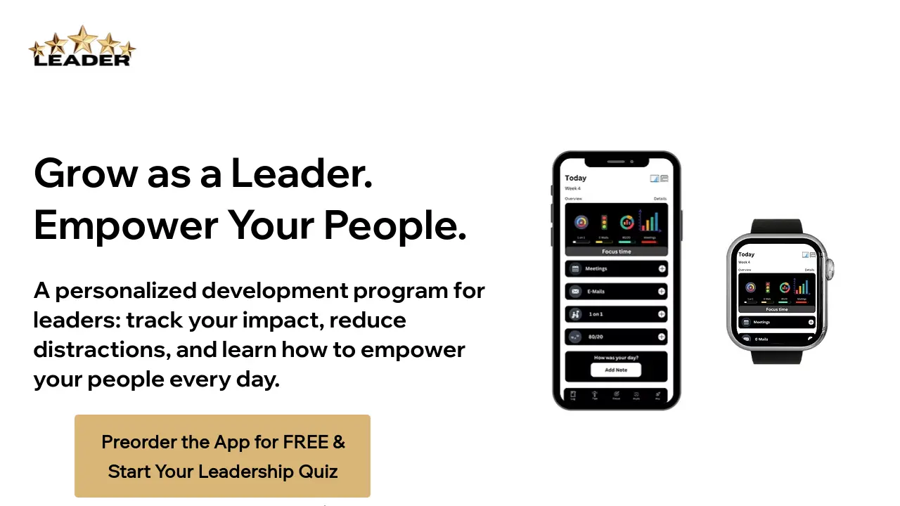 5 Star Leader App - Personalized Leadership Growth Made Simple
