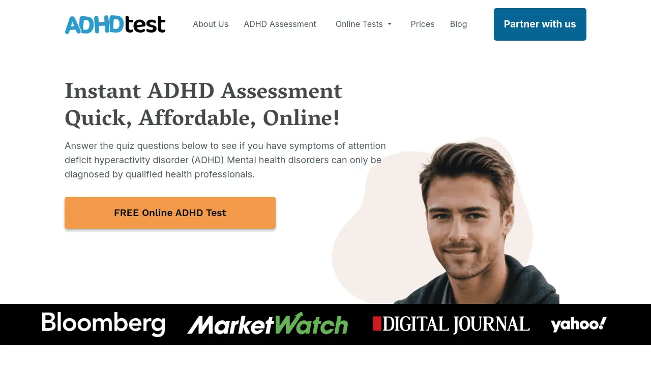 ADHDtest.ai - Instant ADHD Assessment - Quick, Affordable, Online!