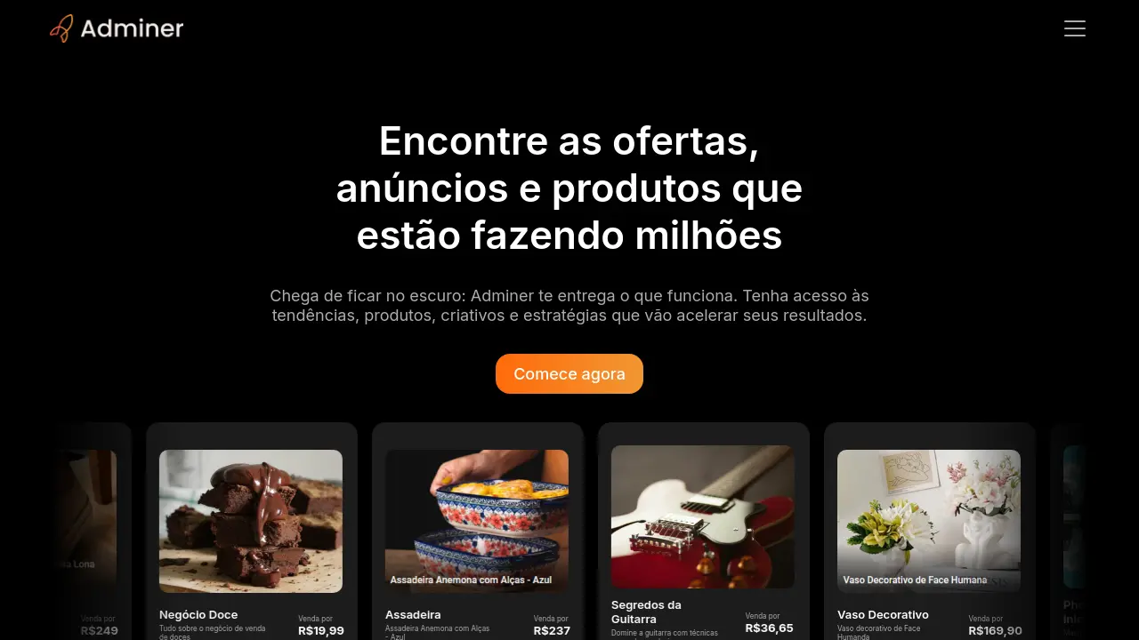 Adminer - Inteligência competitiva para você liderar o jogo.