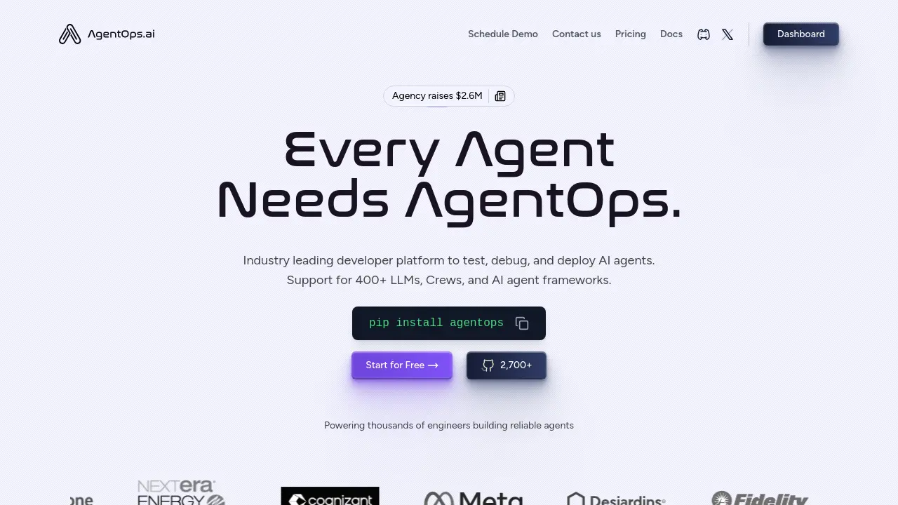 AgentOps - Industry leading developer platform to test, debug, and ...