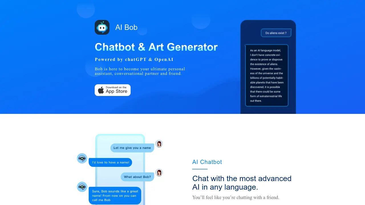 AI Bob - Your ultimate personal assistant, conversational partner, and ...