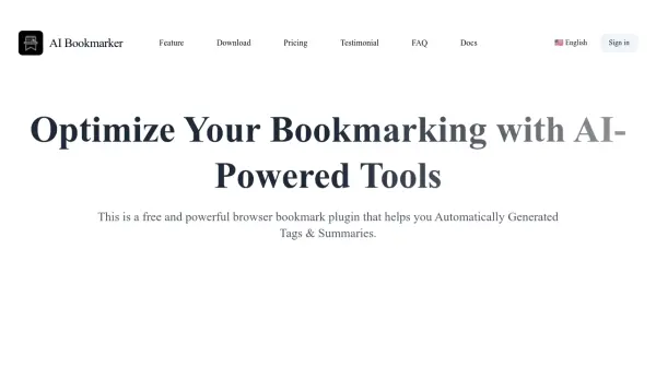 AI Bookmarker