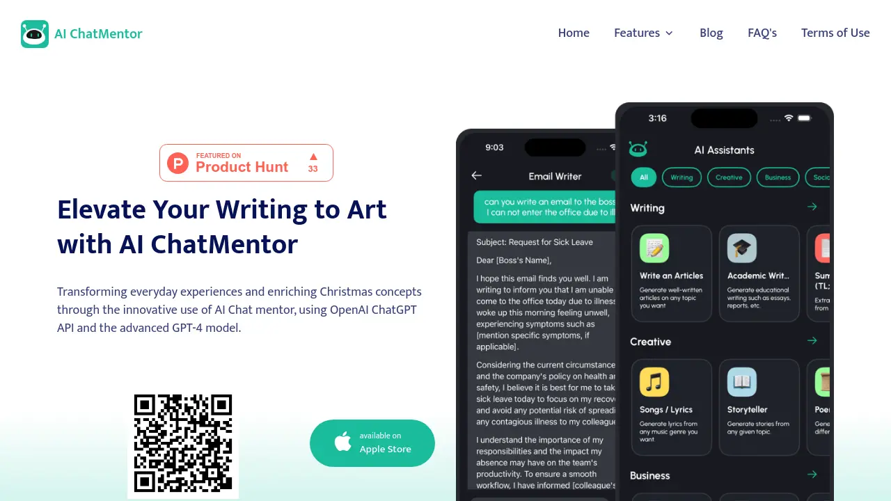AI ChatMentor - Elevate Your Writing to Art with AI ChatMentor