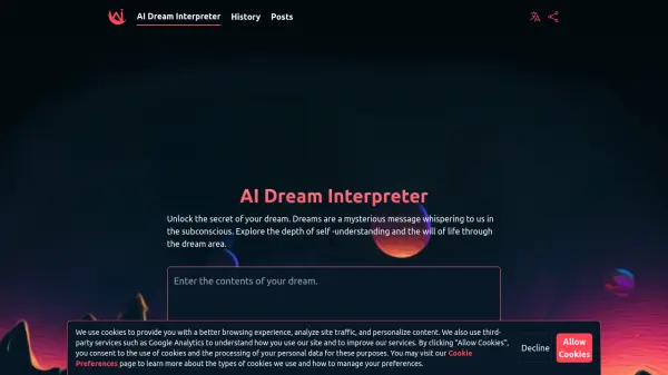 AI dream interpreter