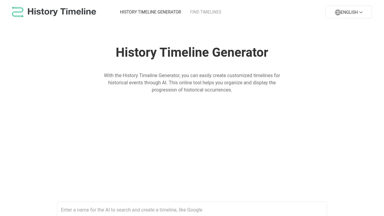 AI History Timeline Generator - Transform historical research with AI ...