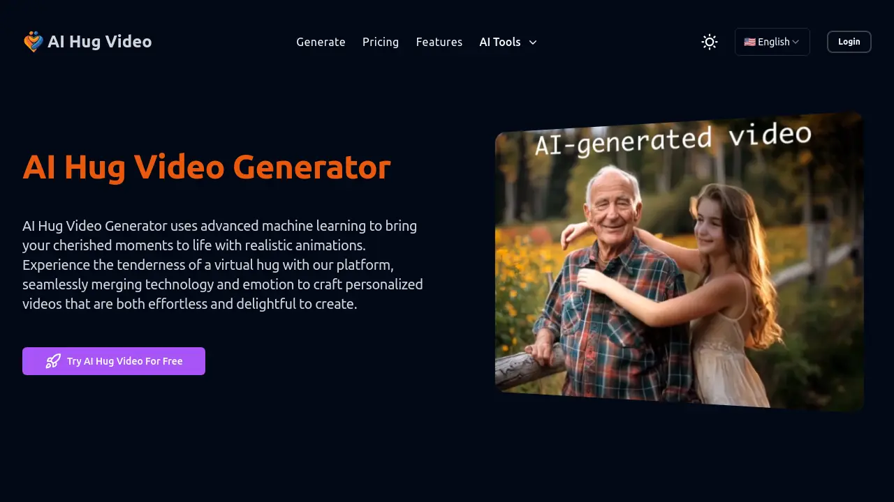 AI Hug Video screenshot