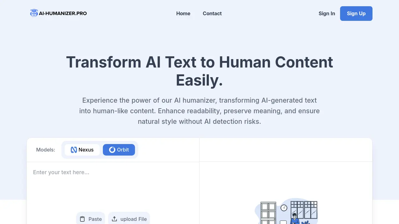 AI-Humanizer.pro - Transform AI Text to Human Content Easily