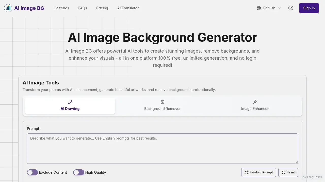 Ai Image BG - AI Image Background Generator
