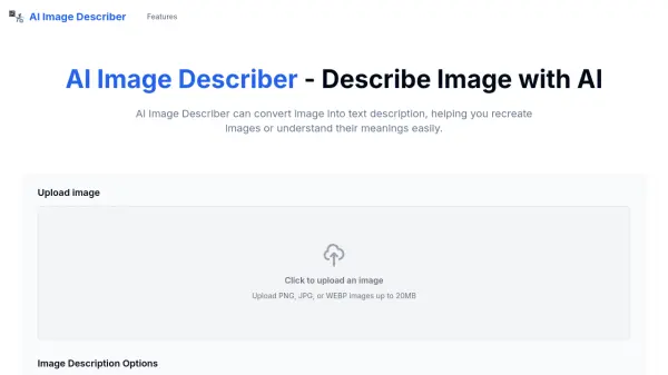 AI Image Describer