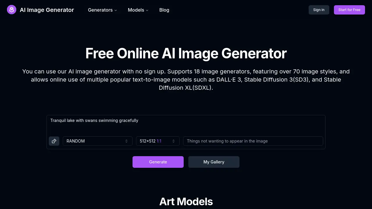 AI Image Generator screenshot