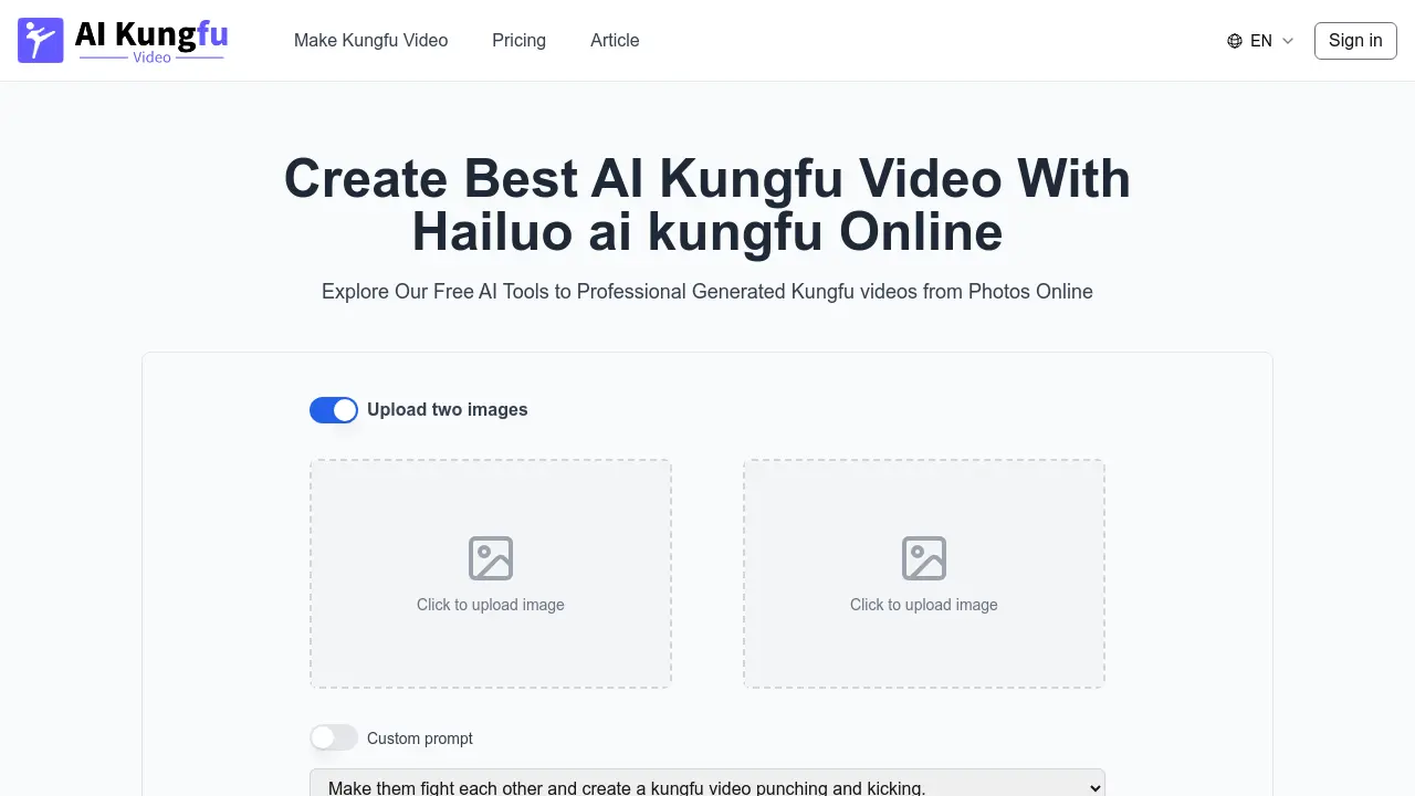 AI Kungfu Video screenshot