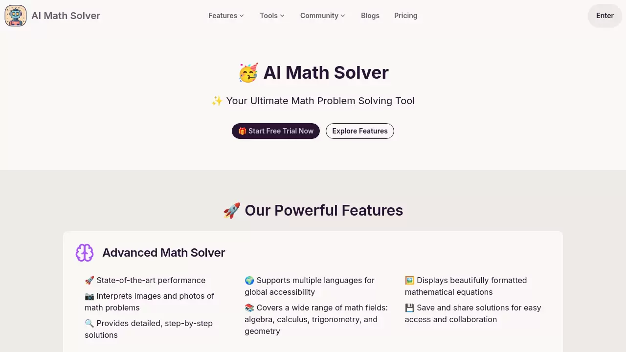 AI Math Solver