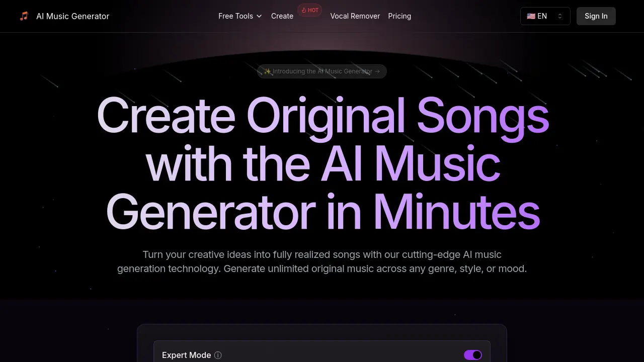 AI Music Generator screenshot