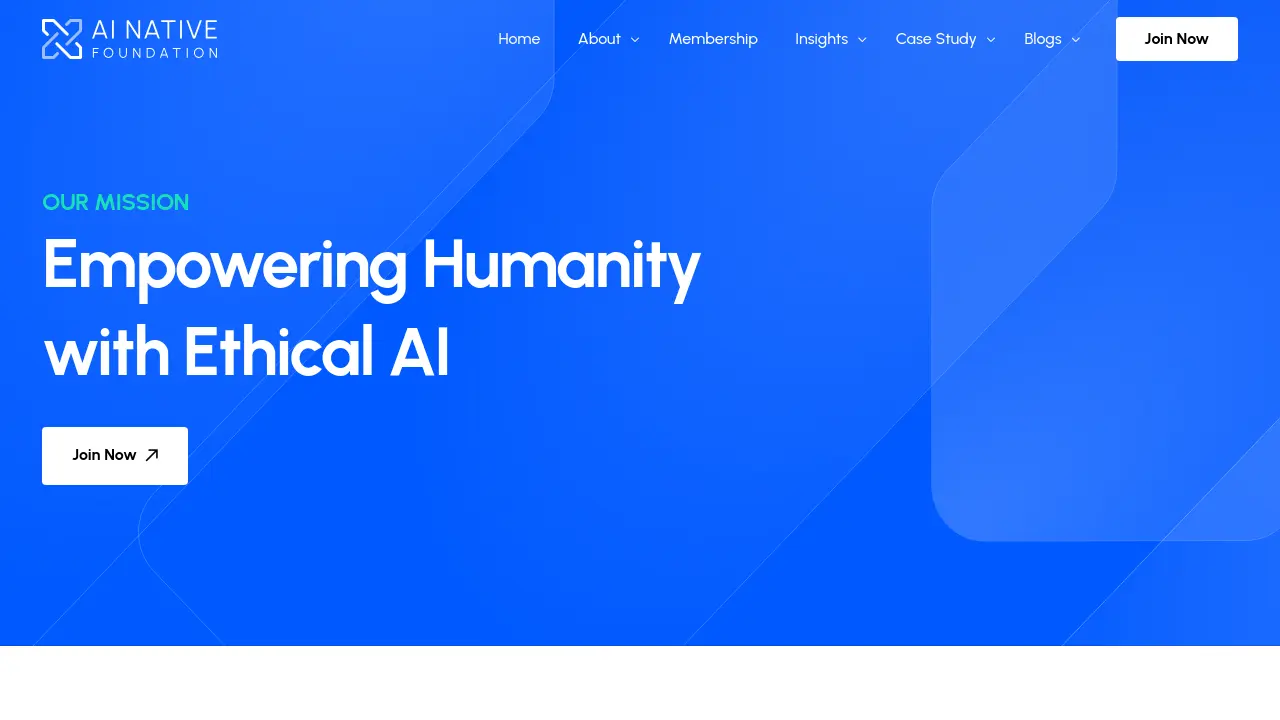 AI Native Foundation - Empowering Humanity with Ethical AI