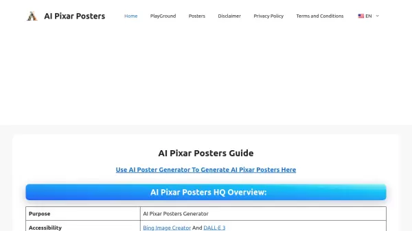 AI Pixar Posters