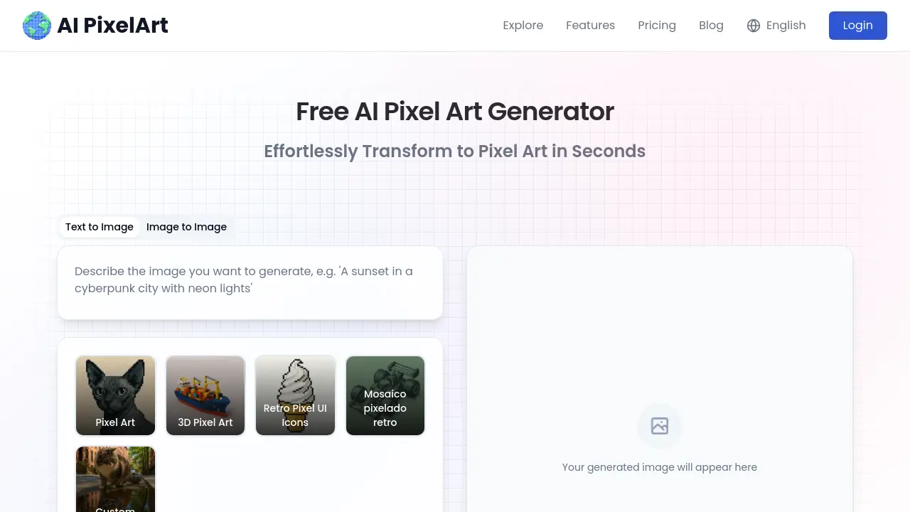 AI PixelArt - Effortlessly Transform Images, Photos, Sketches, and Text ...