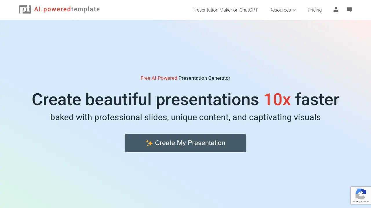 AI-Powered Presentation Generator screenshot
