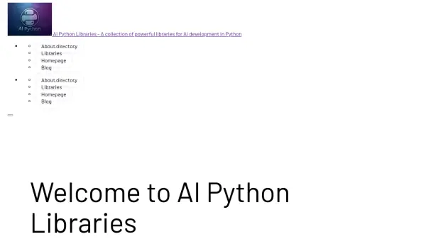 AI Python Libraries