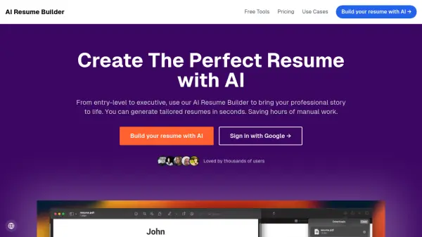 AI Resume Builder