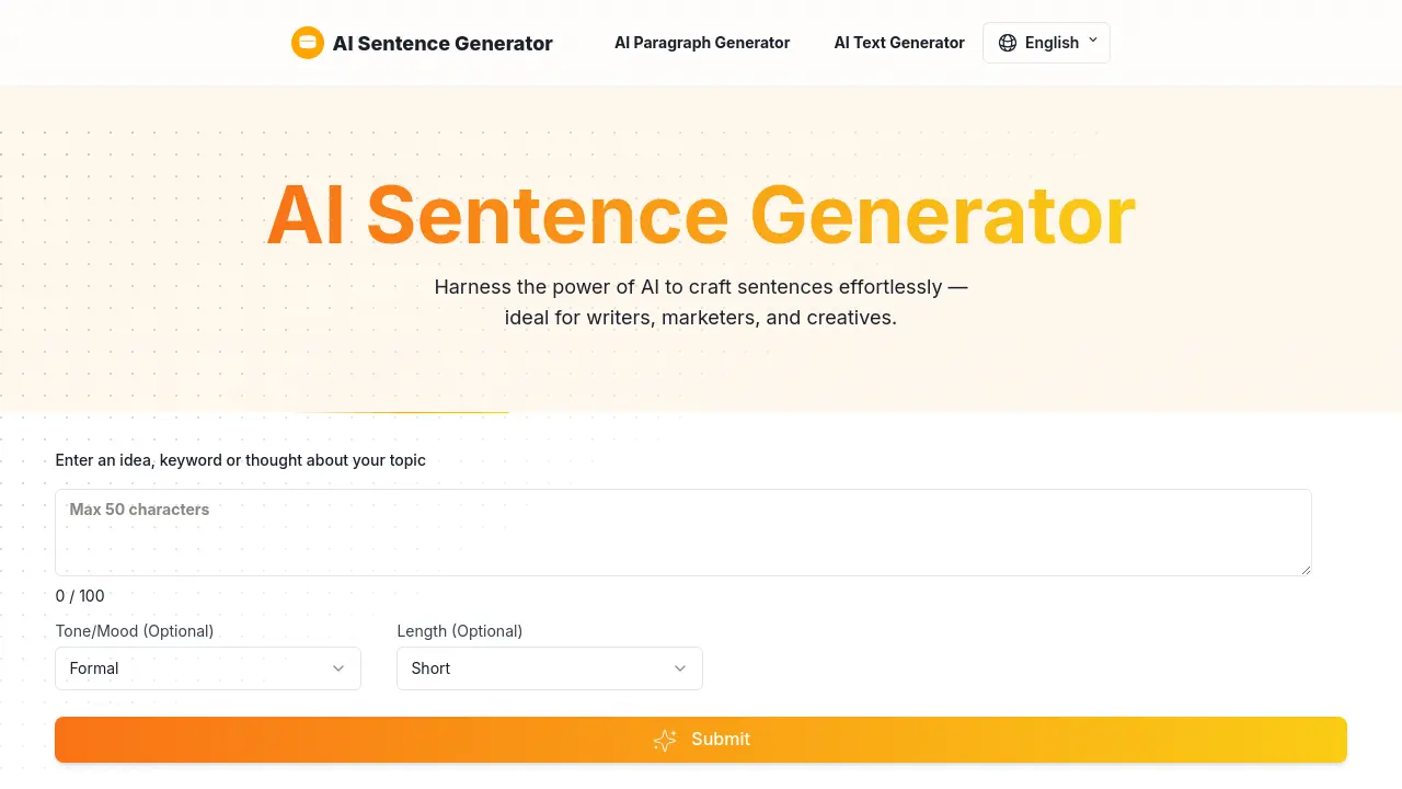ai-sentence-generator.org - Harness the power of AI to craft sentences ...