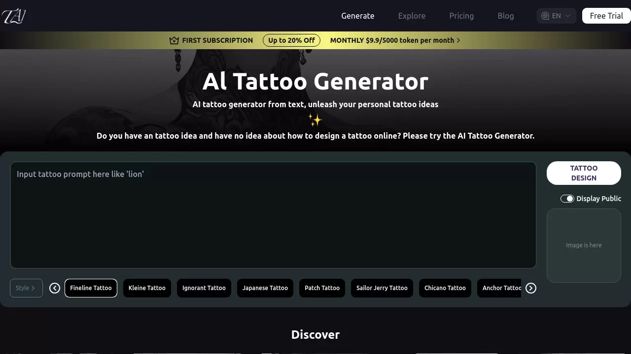 AI Tattoo Generator