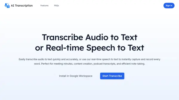 AI Transcription