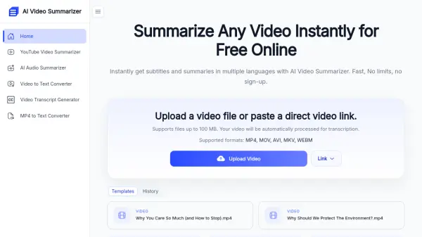 AI Video Summarizer
