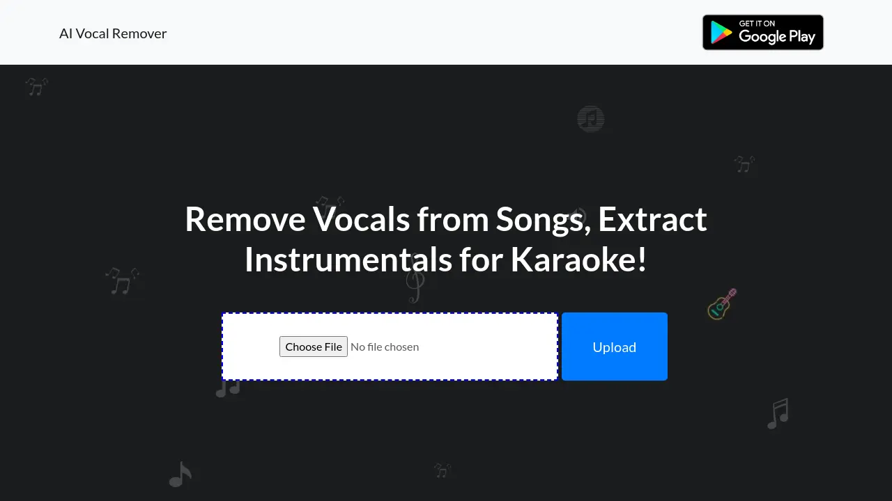 AI Vocal Remover screenshot