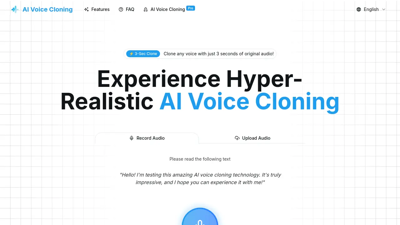 AI Voice Cloning screenshot