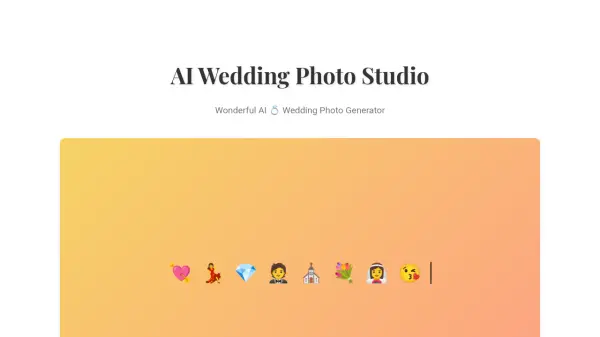 AI Wedding Photo Studio