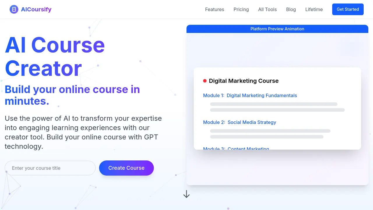 AICoursify screenshot