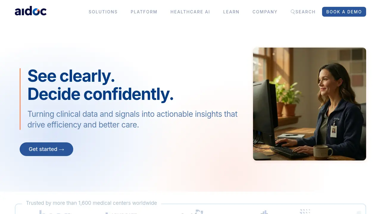 Aidoc - Unify Systems, Teams, and Data - Intelligently with Clinical AI