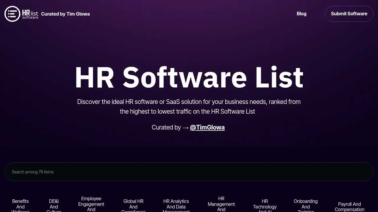 All HR Software - Your Curated Directory for HR Software and SaaS Solutions